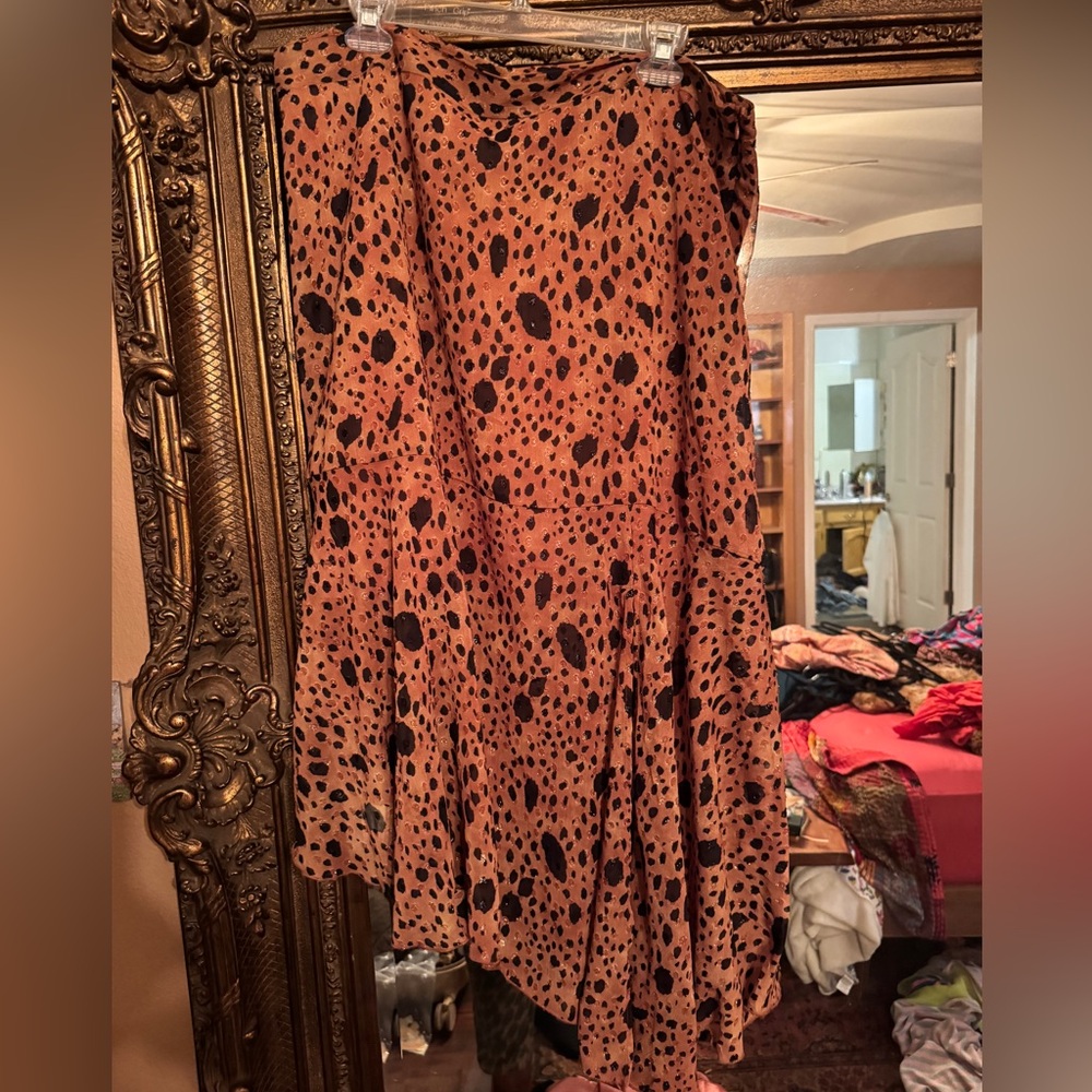 Asymmetrical Cheetah Skirt
